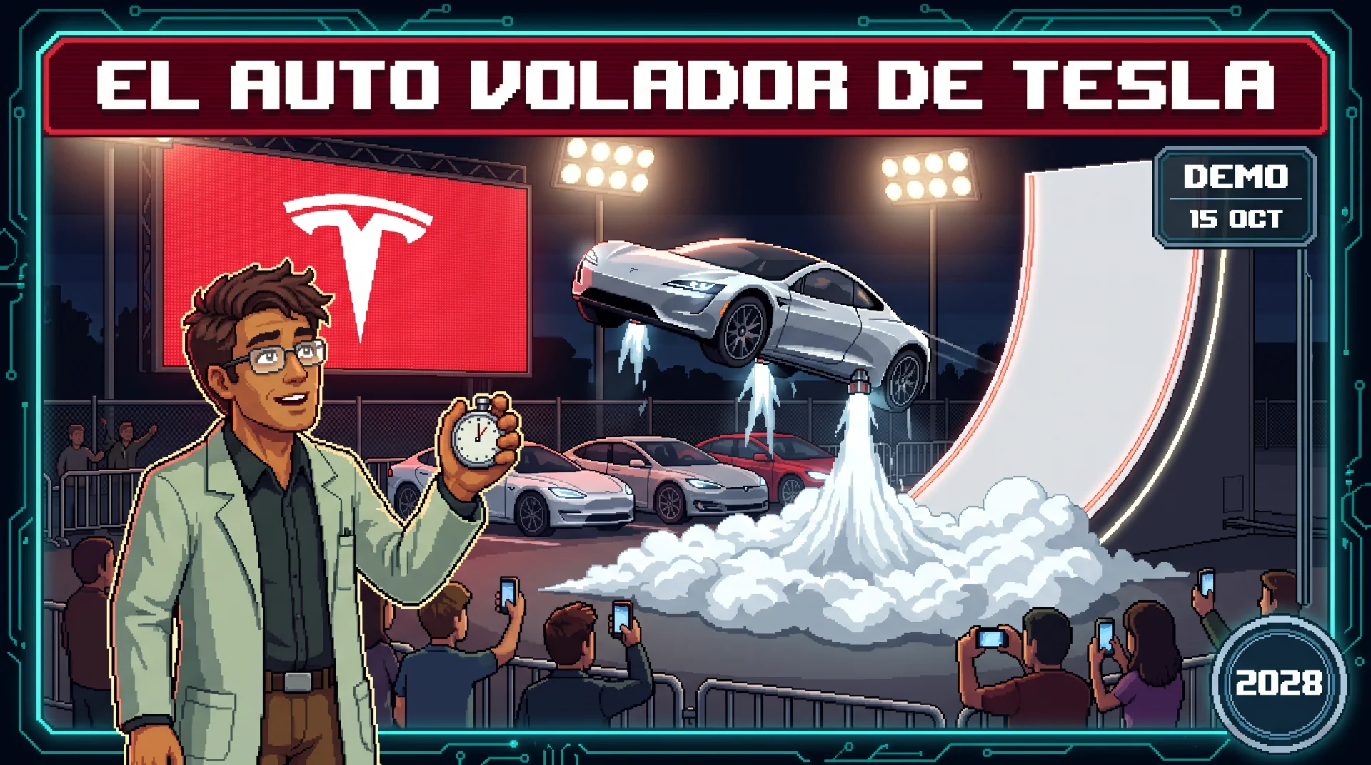 Auto volador de Tesla: lo que la demo no mostró